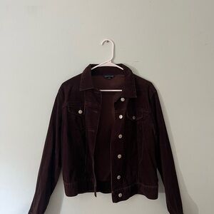 Lands' End Women's Dark Brown Jean Jacket